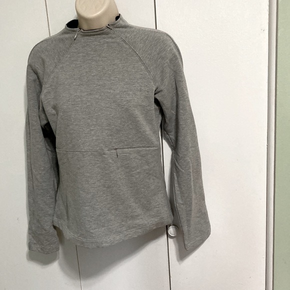 DANSKIN Gray and Black Long Sleeve Pullover Zipper Sweatshirt Womens Small - Picture 3 of 15